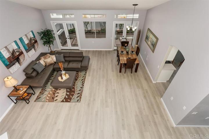 View to downstairs from loft