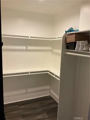 Downstairs large walk-in closet
