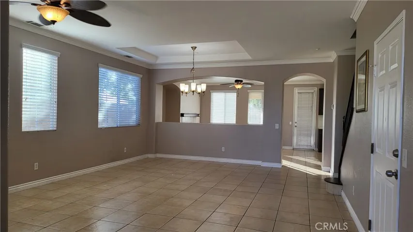 Living room and dining room combo area