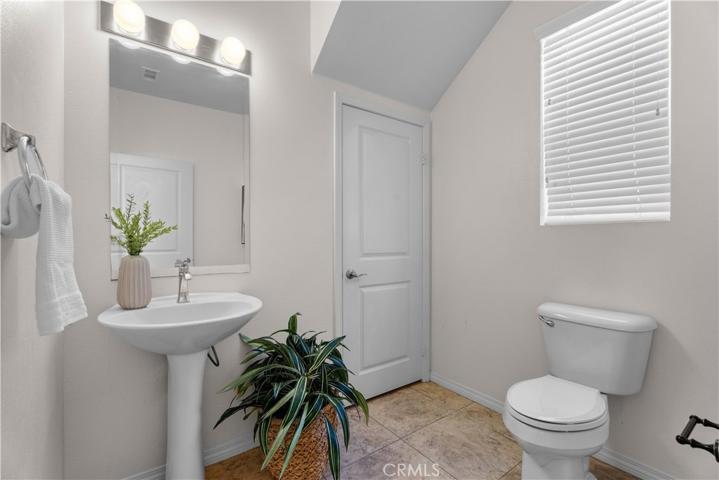Downstairs powder room.