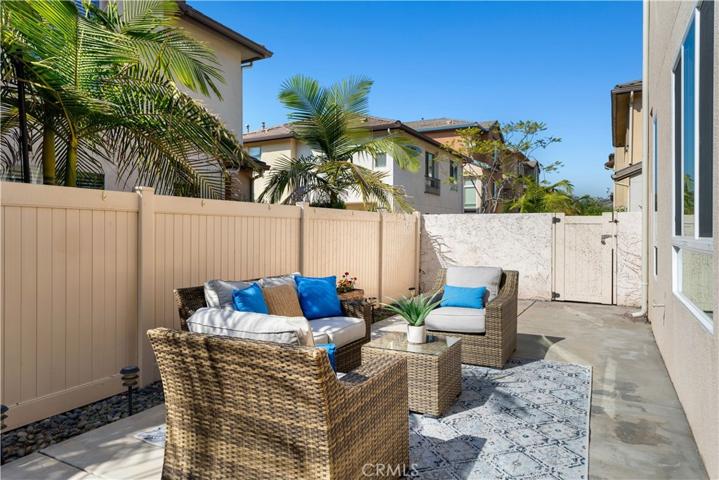 Low maintenance backyard.