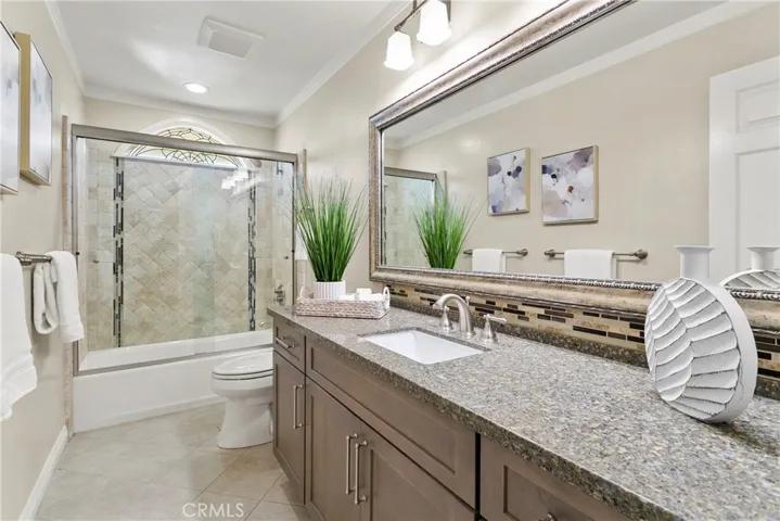 Updated and remodeled secondary bathroom