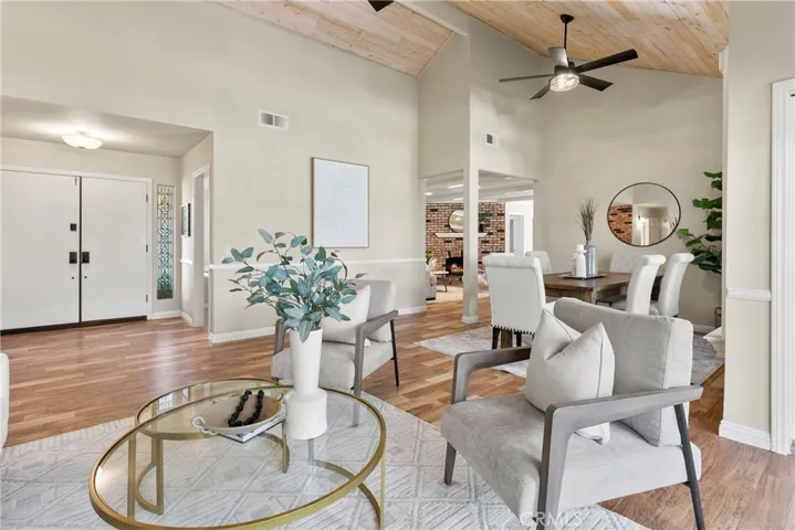 A great open area to entertain that flows easily from room to room.