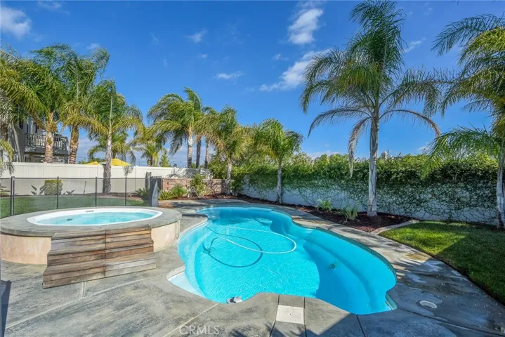Backyard pool area
