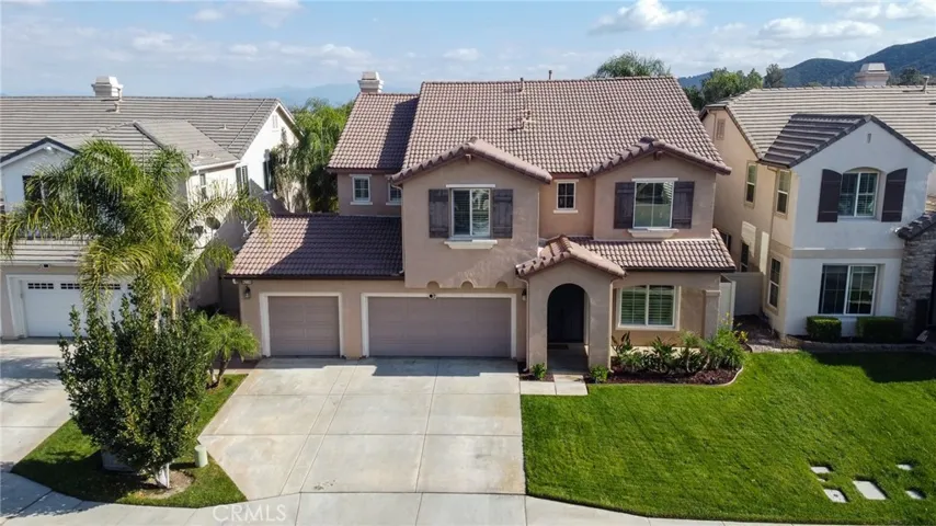 Front aerial view of home