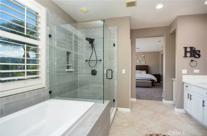 Remodeled master bathroom