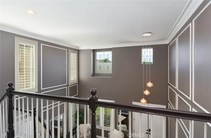 Top of stairs entry way view