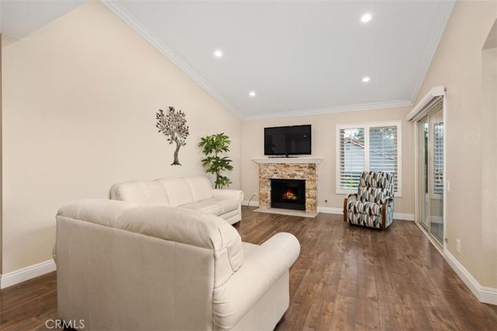 Living Room with Fireplace