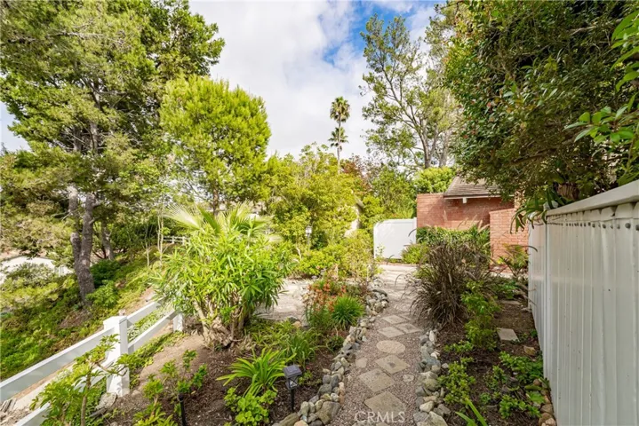 Private abound. Manicured landscape surrounds the home.