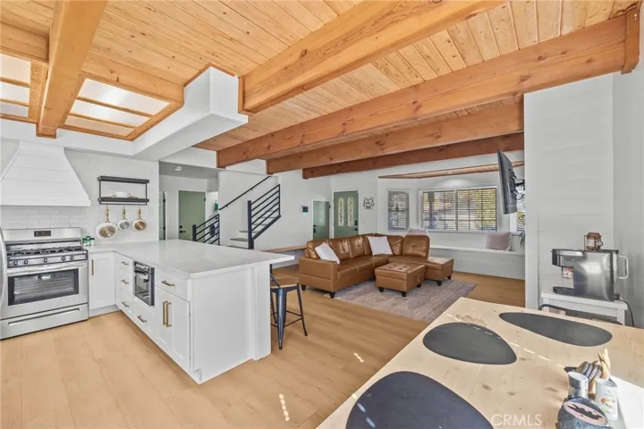 View of Kitchen and Living Room from Dining Area