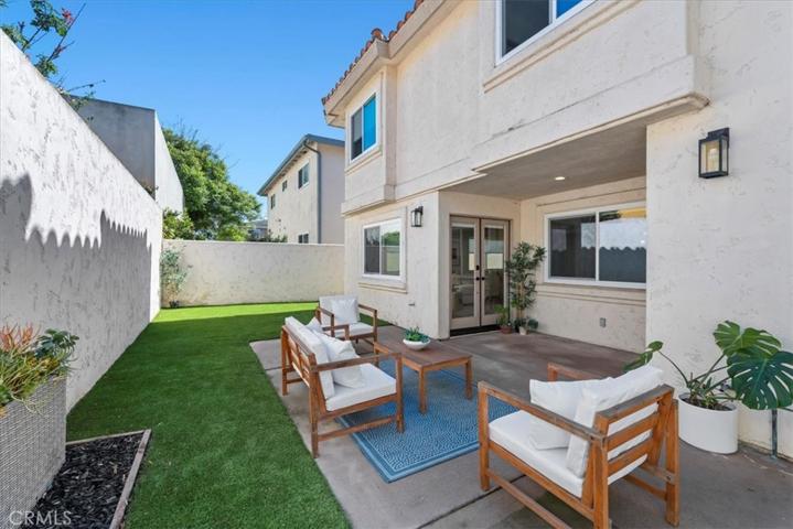 Private backyard