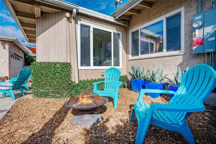 Great outdoor space for sitting and relaxing, BBQing or hanging out at the fire pit.