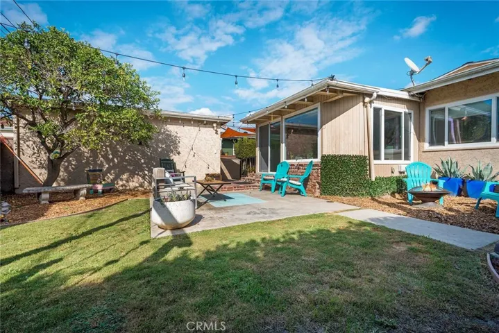 Great outdoor space for sitting and relaxing, BBQing or hanging out at the fire pit.