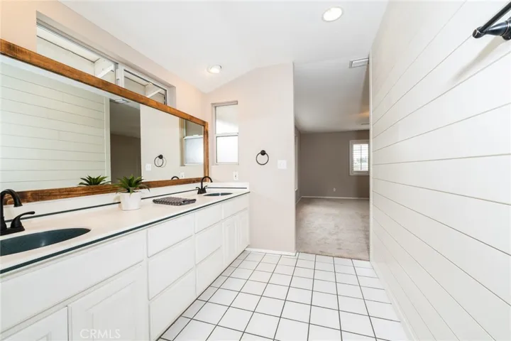 Master Bathroom with Dual Sinks