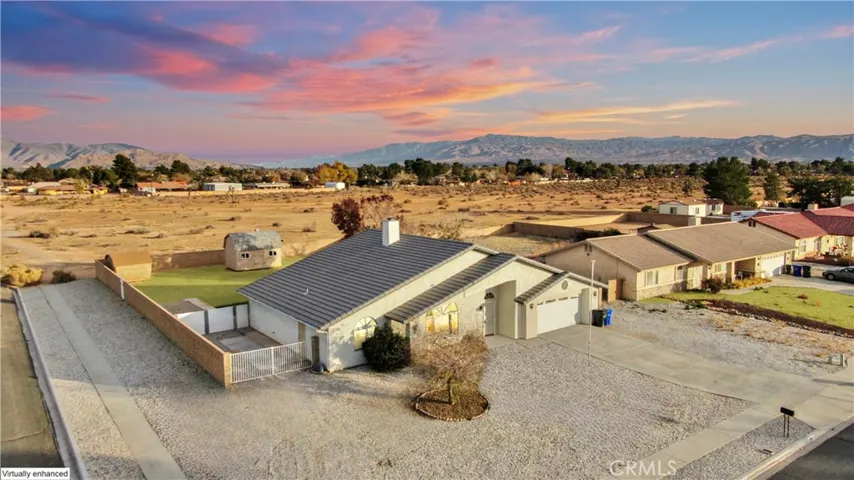 Aerial front of home
