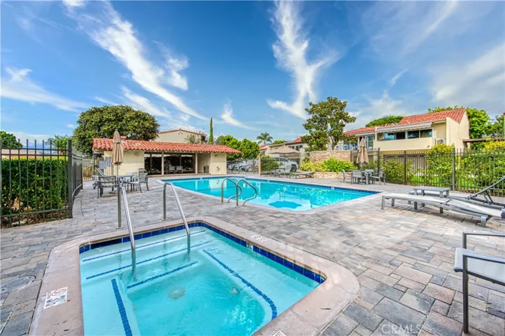 Community pool with spa shown