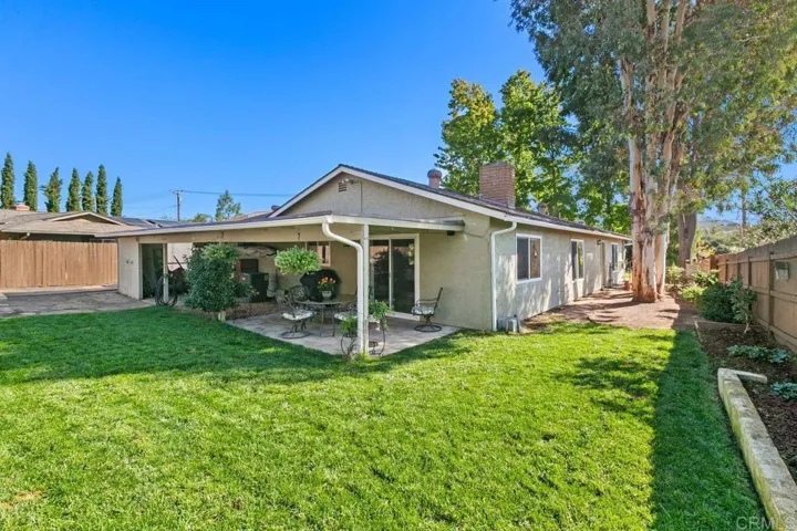 This is the main backyard right behind the home. There is a secondary area above as well.