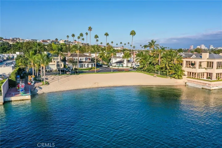 View of Private beach from Bay