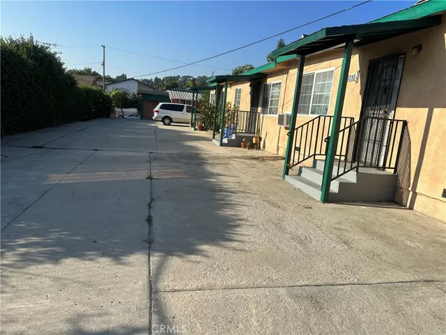 Driveway view from the back
