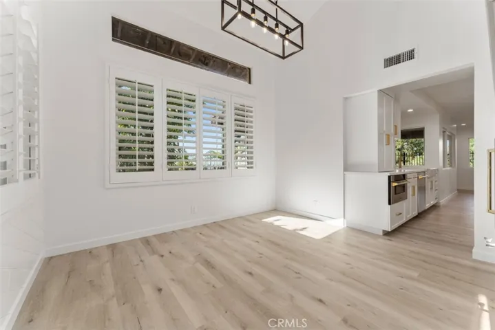 The dining room.