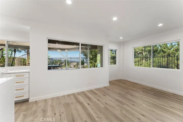 The stunning views can be seen from all of the kitchen windows.