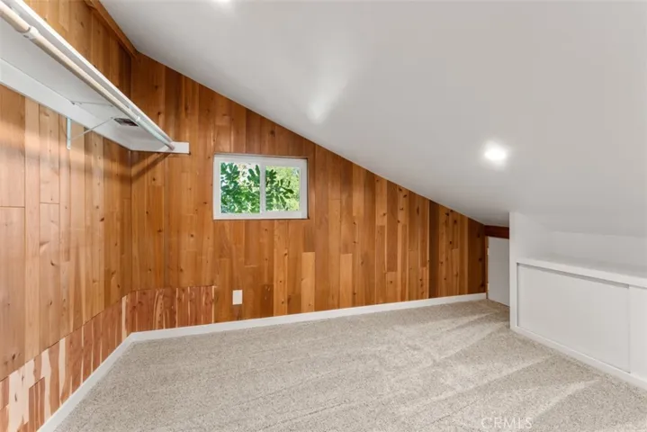 The third guest room features a large cedar lined walk-in closet and ample storage room.