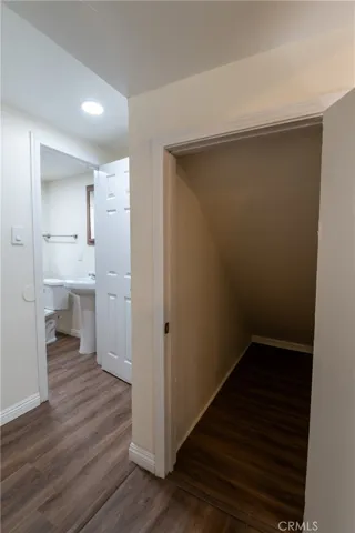 Storage room underneath staircase