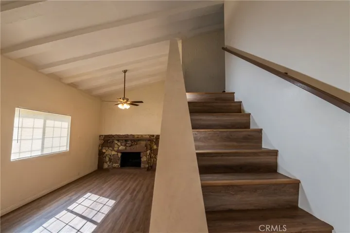 Living room and staircase view