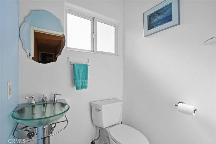 1/2 bathroom in family area for your guests