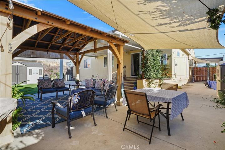 Backyard- covered patio & gazebo