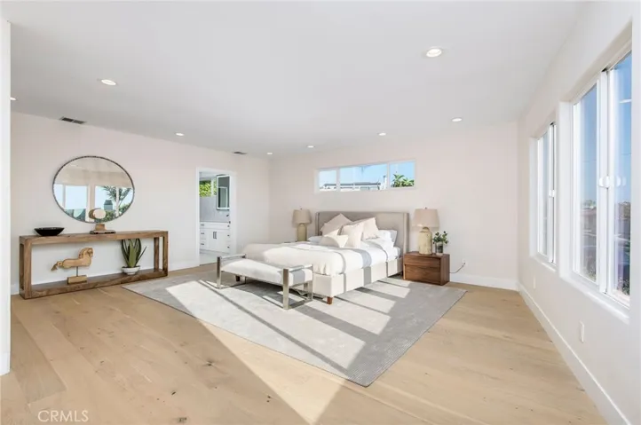 Luxurious and private primary suite.