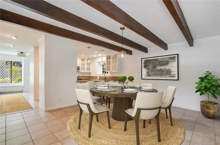 Virtually Staged Dining Room