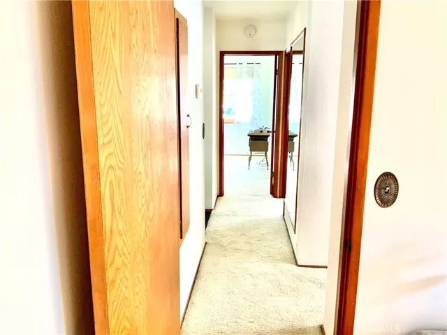 ORIGINAL HARDWOOD FLOORS UNDER CARPET IN HALL