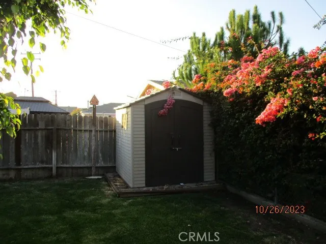 Rear yard section closest to house. Shed included.