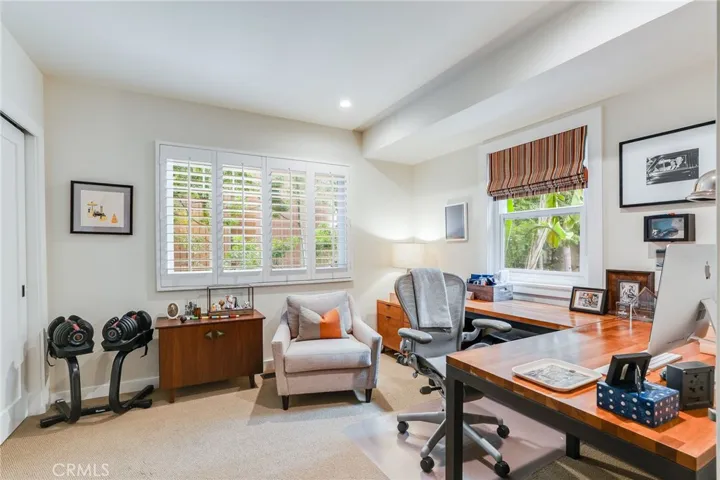 The second guest bedroom is currently used as an office. All rooms of the house share in the ample privacy.