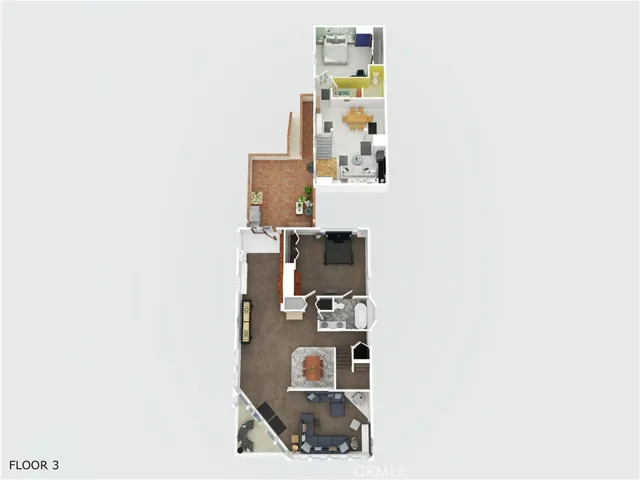 Second floor and space above garage
