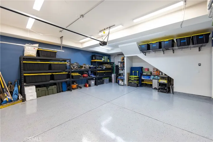 Finished garage