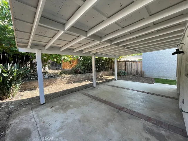 Backyard patio
