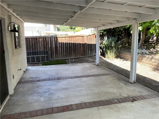 Backyard patio