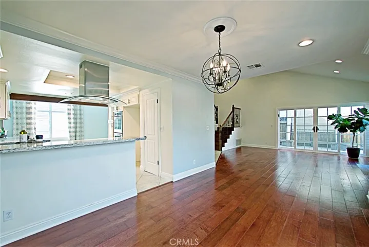 Great room area open to kitchen