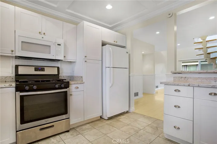 View from kitchen to living area