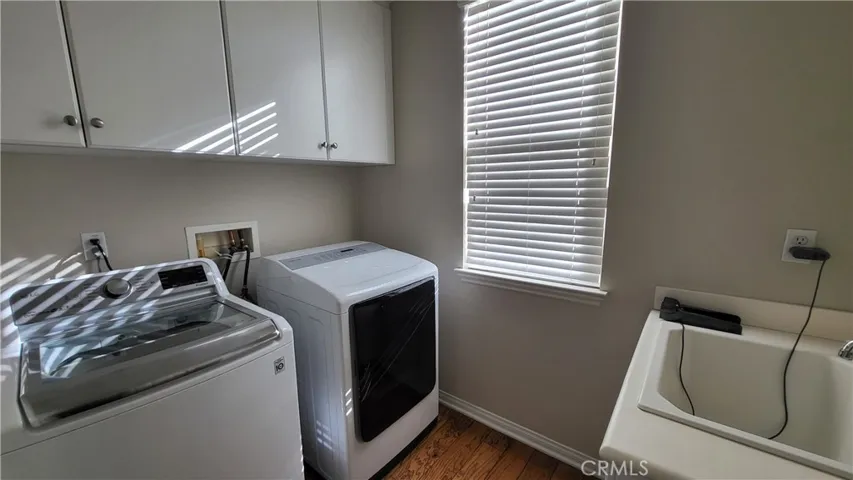 Laundry room next to the kitchen
