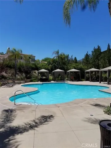 Resort like pool with cabanas