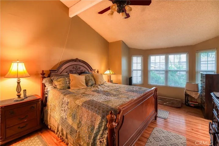 Main  bedroom with vaulted ceiling