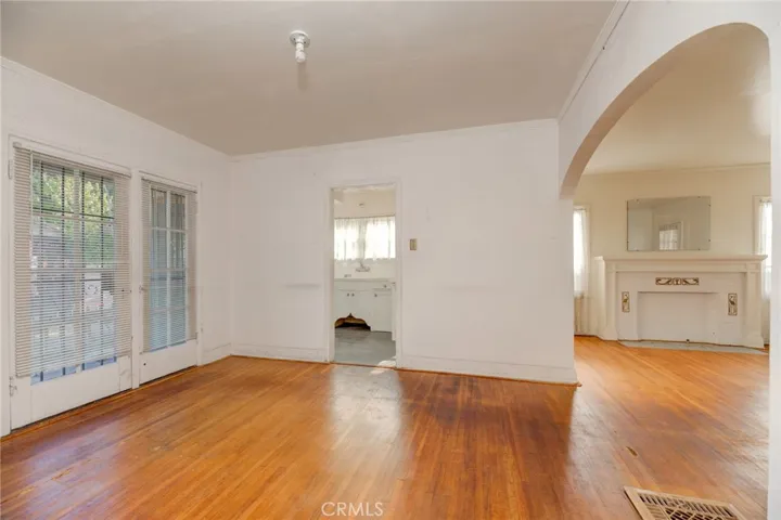 Dining to kitchen and living room