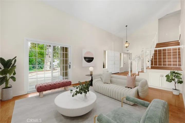 Living Room and Entry-Virtually Staged