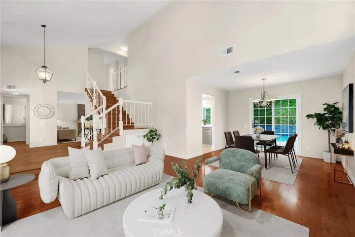 Living Room and Dining Room Virtually Staged