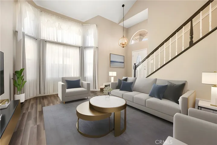 Virtually Staged Living Room