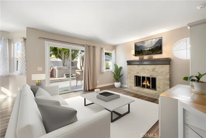 Virtually Staged Family Room