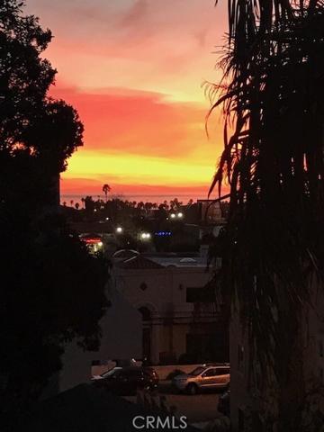 sunset view from deck
